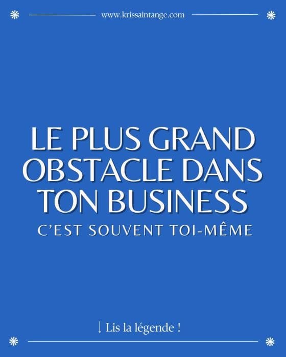 Quand l’Obstacle Principal, c’est Vous Dans l’entrepreneuriat, il est facile de blâmer les circonstances extérieures : le marché, la concurrence, le manque de ressources. Mais la vérité, souvent ignorée, est que le plus grand obstacle à votre succès se trouve à l’intérieur de vous. Vos peurs, croyances limitantes et blocages énergétiques peuvent ralentir, voire saboter, votre croissance. Pourtant, le travail ne commence pas avec des stratégies externes, mais bien avec vous-même. L’entrepreneur est la pierre angulaire de son entreprise, et en réalignant votre énergie intérieure, vous pouvez ouvrir la voie à une expansion nouvelle et durable.